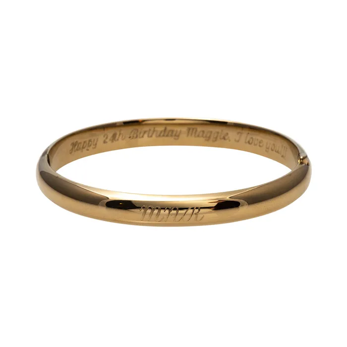 Croghans Adult 14K Gold Filled Plain 8mm Bangle PreStyled Sets
