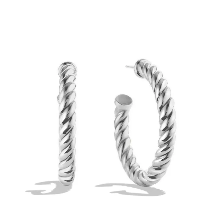 David Yurman David Yurman Cable Hoop Earrings Earrings
