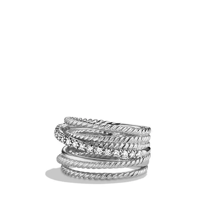 David Yurman Wide Crossover Ring David Yurman Rings