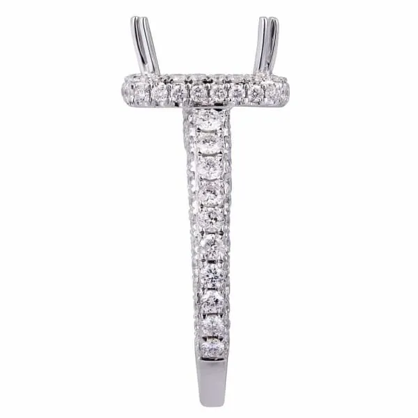 Diamond Source NYC Modern elegant halo 18k white gold ring 12ct diamonds KR11021XD200 Rings Diamond Source NYC Modern elegant halo 18k white gold ring 12ct diamonds KR11021XD200 Rings