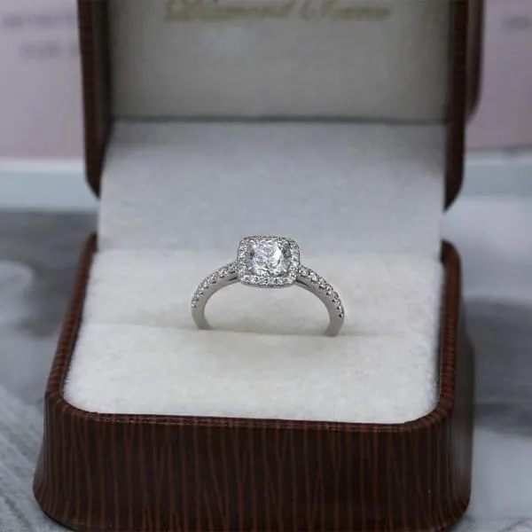 Diamond Source NYC Perfect 18k White Gold Engagement Ring w125ct Diamonds Rings