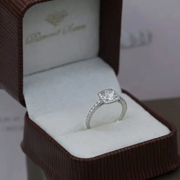 Diamond Source NYC Perfect 18k White Gold Engagement Ring w125ct Diamonds Rings