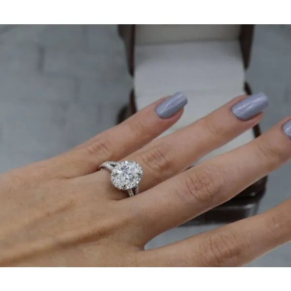 Diamond Source NYC Rings Precious 14k White Gold Engagement Ring with 280ct Diamonds