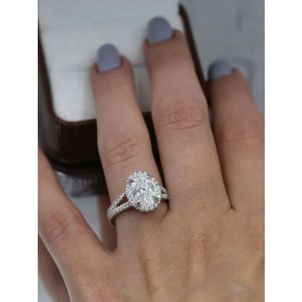 Diamond Source NYC Rings Precious 14k White Gold Engagement Ring with 280ct Diamonds