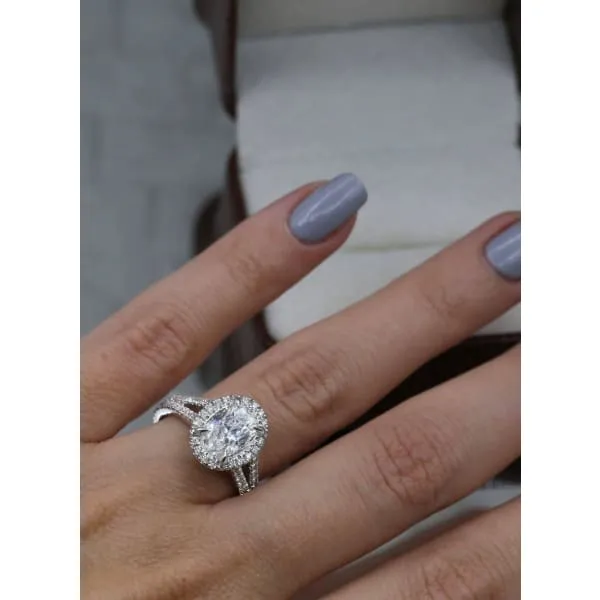 Diamond Source NYC Rings Precious 14k White Gold Engagement Ring with 280ct Diamonds