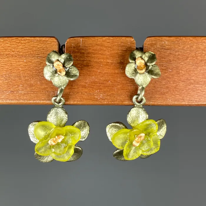 Earrings Michael Michaud Desert Flower Drop Post Earrings