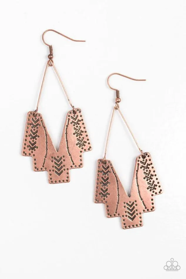 Earrings Paparazzi Earring Arizona Adobe Copper Paparazzi Jewelry