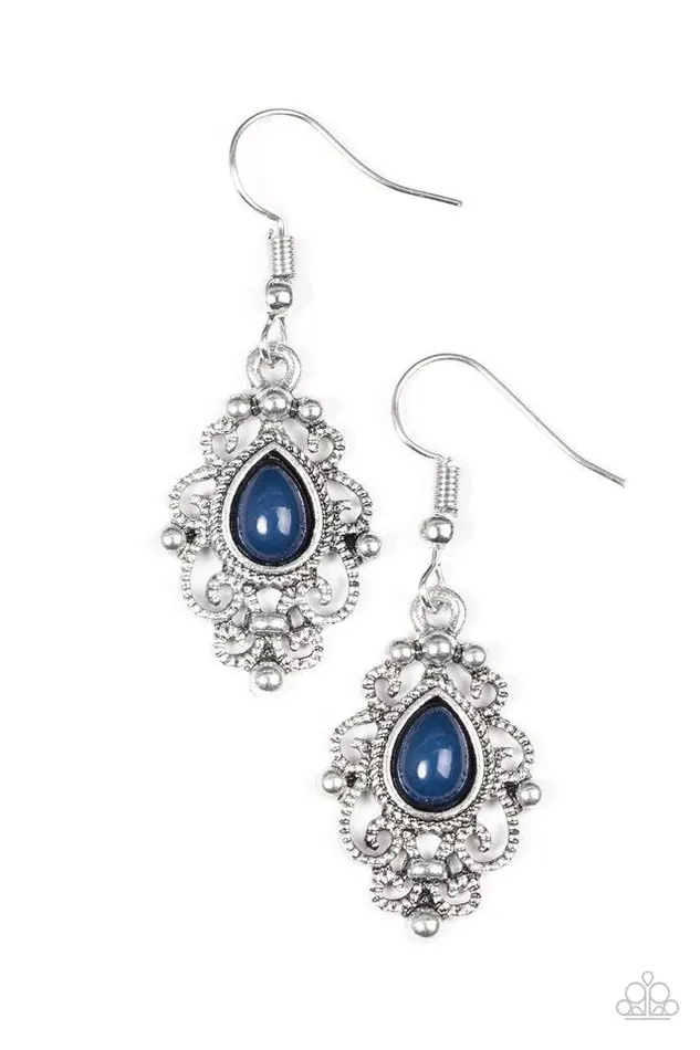 Earrings Paparazzi Earring Beautifully Bohemian Blue Paparazzi Jewelry
