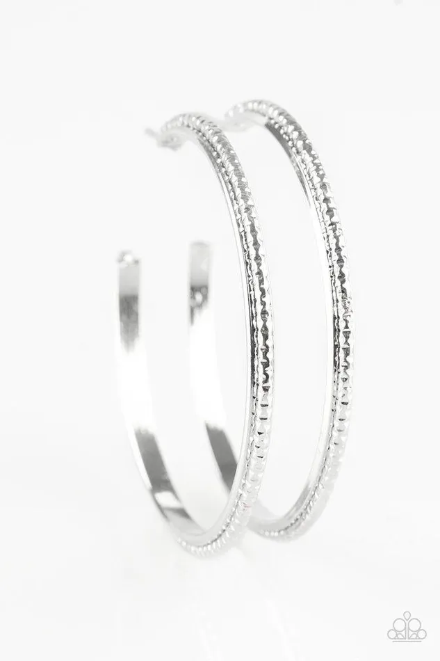 Earrings Paparazzi Earring Girl Gang Silver Paparazzi Jewelry