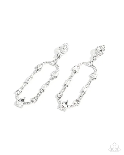 Earrings Paparazzi Earring Hard to Forget White Paparazzi Jewelry Earrings Paparazzi Earring Hard to Forget White Paparazzi Jewelry