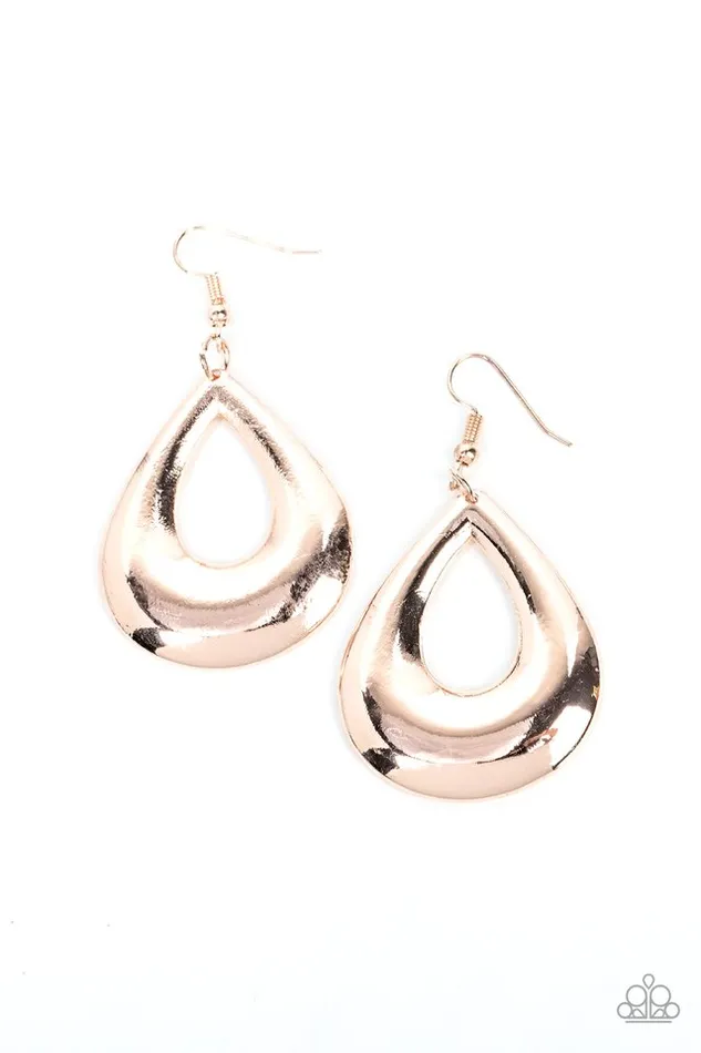 Earrings Paparazzi Earring LaidBack Leisure Rose Gold Paparazzi Jewelry Earrings Paparazzi Earring LaidBack Leisure Rose Gold Paparazzi Jewelry