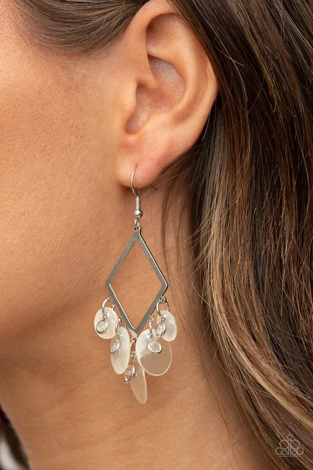 Earrings Paparazzi Earring Pomp And Circumstance White Paparazzi Jewelry