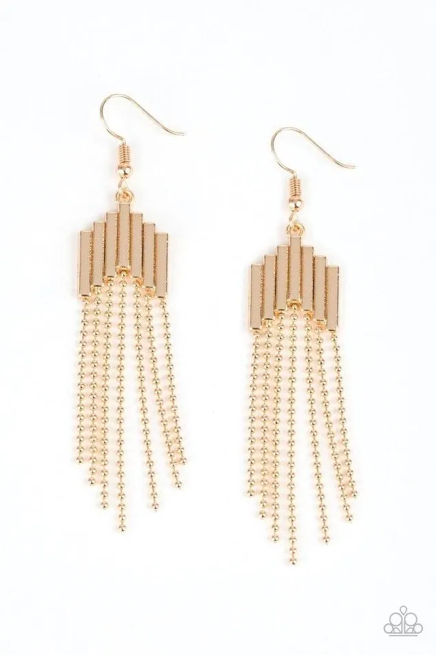 Earrings Paparazzi Earring Radically Retro Gold Paparazzi Jewelry