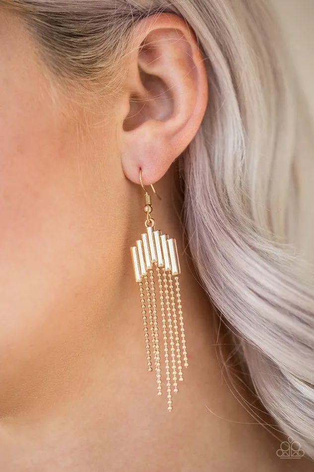 Earrings Paparazzi Earring Radically Retro Gold Paparazzi Jewelry