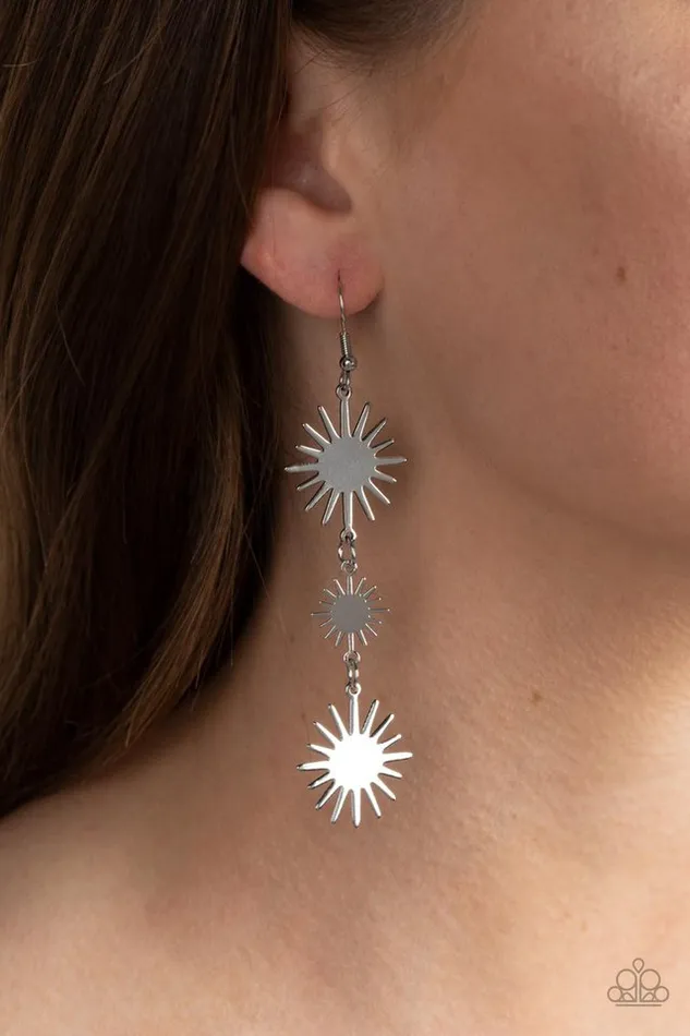 Earrings Paparazzi Earring Solar Soul Silver Paparazzi Jewelry