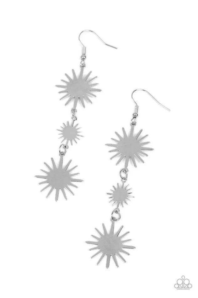 Earrings Paparazzi Earring Solar Soul Silver Paparazzi Jewelry Earrings Paparazzi Earring Solar Soul Silver Paparazzi Jewelry