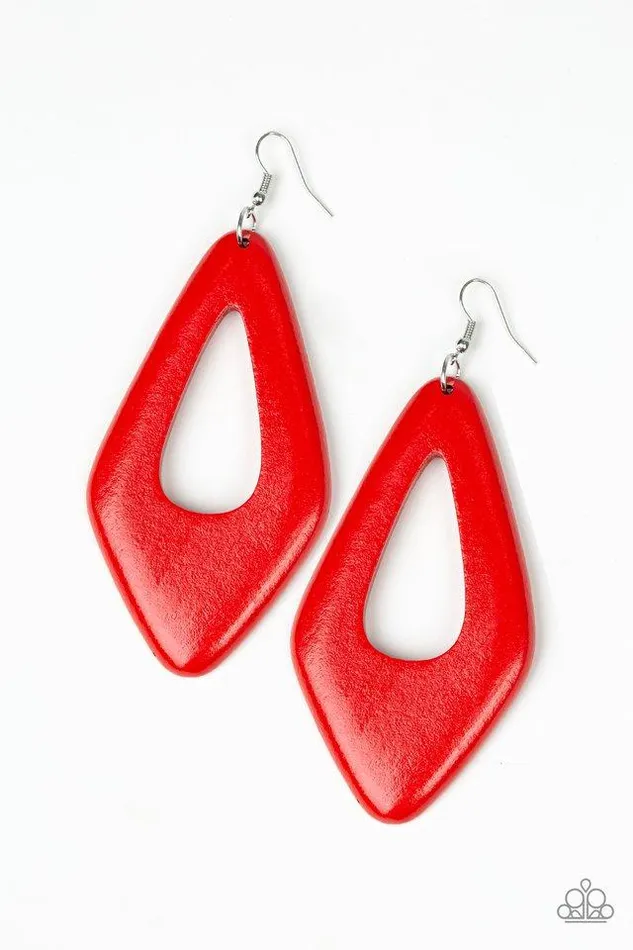 Earrings Paparazzi Jewelry Paparazzi Earring A SHORE Bet Red