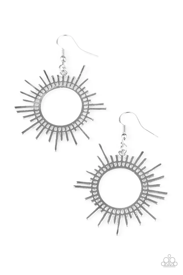 Earrings Paparazzi Jewelry Paparazzi Earring All Sizzle Silver