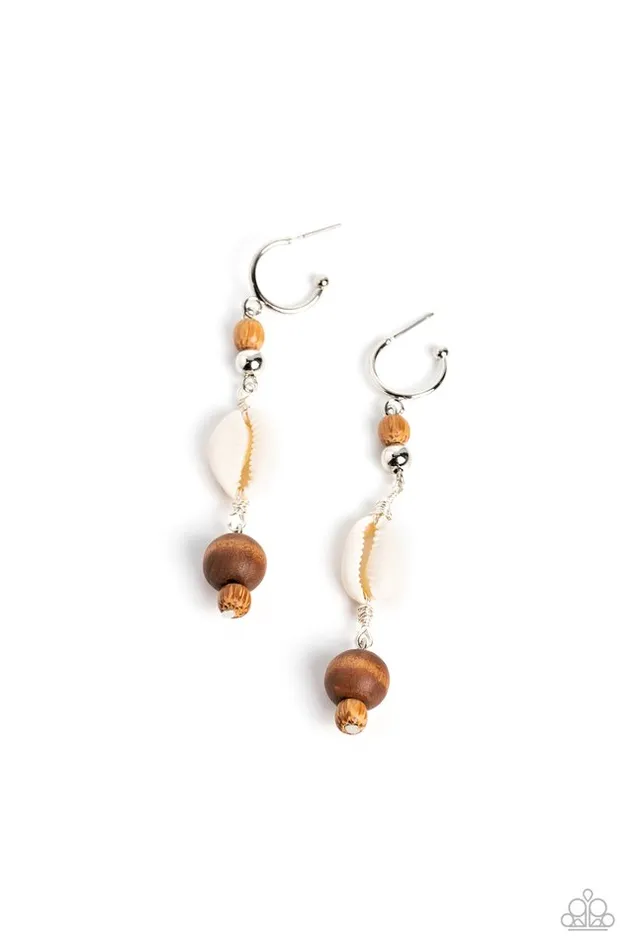 Earrings Paparazzi Jewelry Paparazzi Earring Coastal Cowabunga Brown Earrings Paparazzi Jewelry Paparazzi Earring Coastal Cowabunga Brown