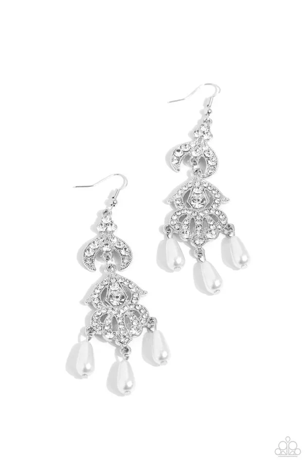 Earrings Paparazzi Jewelry Paparazzi Earring Cosmopolitan Combo White Earrings Paparazzi Jewelry Paparazzi Earring Cosmopolitan Combo White