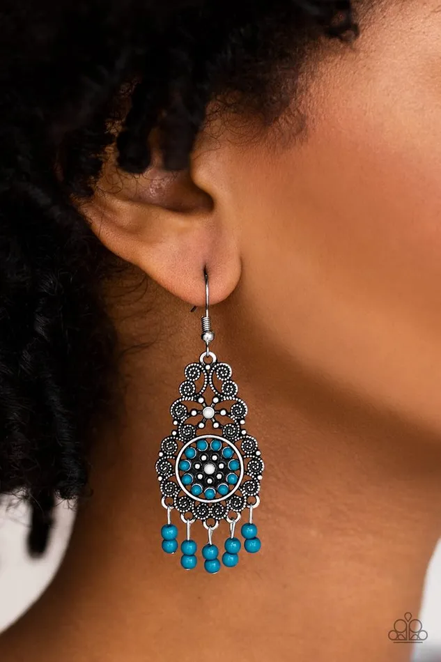 Earrings Paparazzi Jewelry Paparazzi Earring Courageously Congo Blue