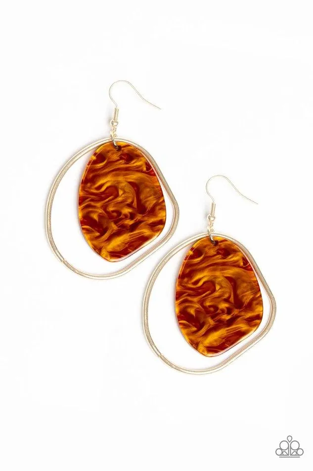 Earrings Paparazzi Jewelry Paparazzi Earring HAUTE Toddy Orange