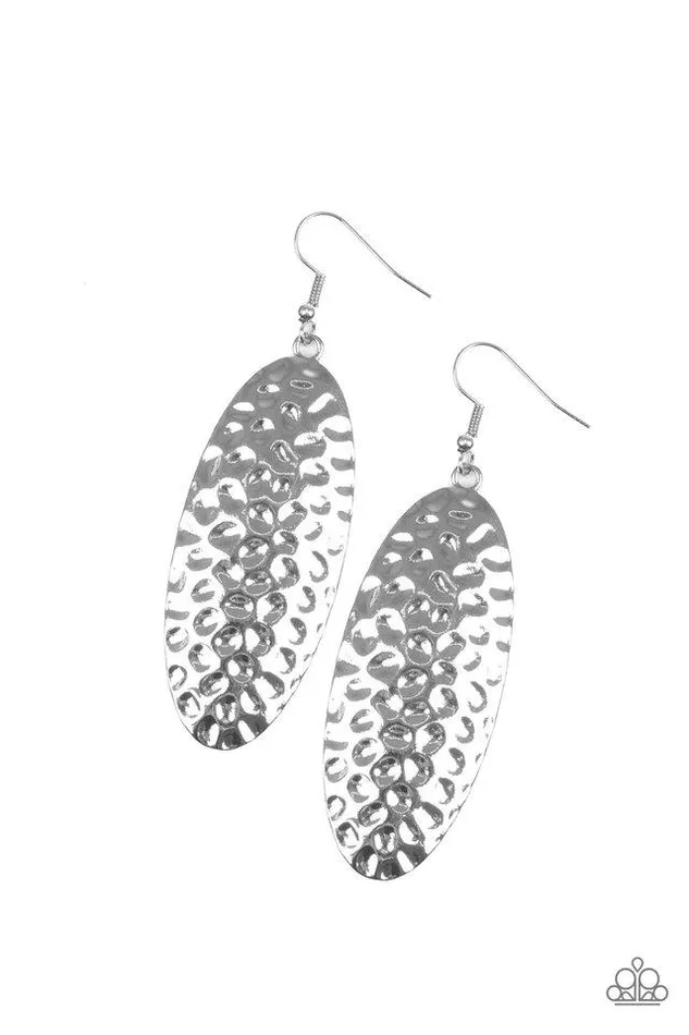 Earrings Paparazzi Jewelry Paparazzi Earring Radiantly Radiant Silver
