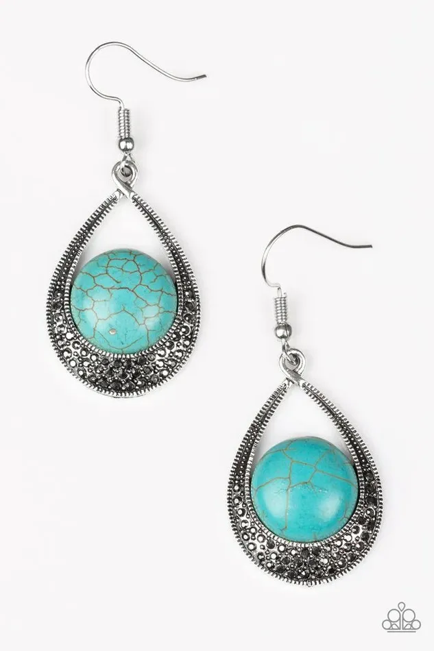 Earrings Paparazzi Jewelry Paparazzi Earring Richly Rio Rancho Blue