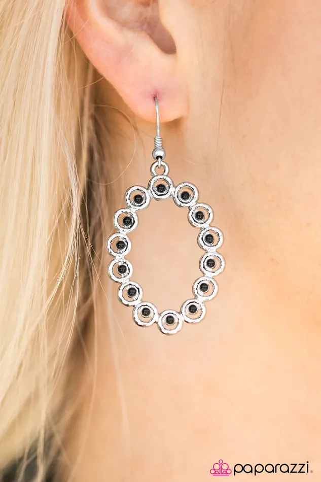 Earrings Paparazzi Jewelry Paparazzi Earring SEA You In My Dreams Black
