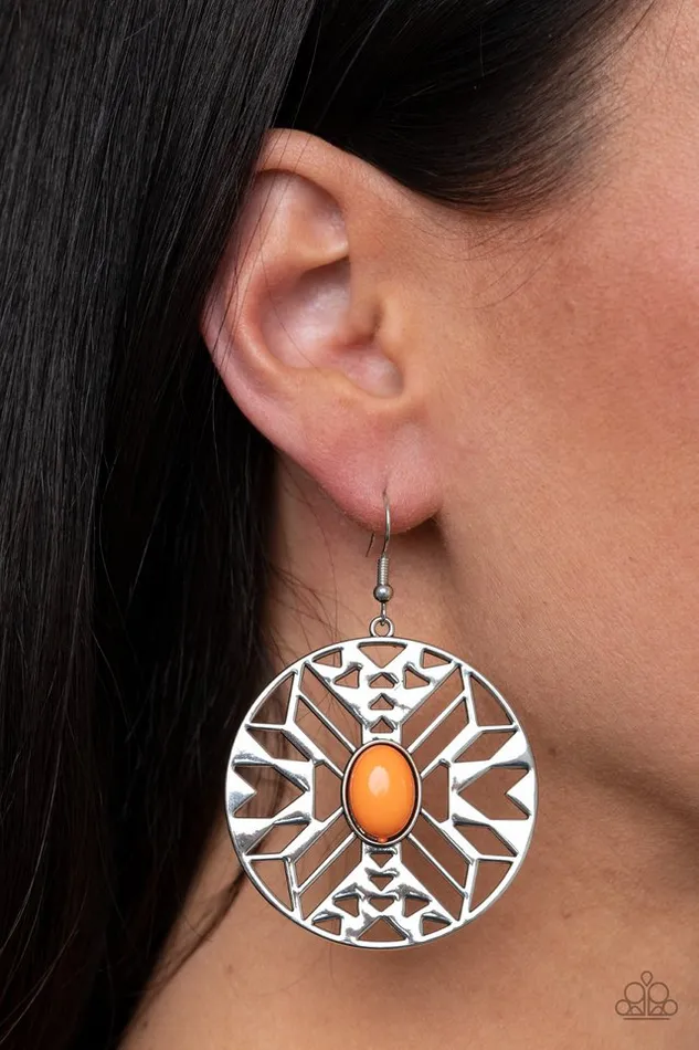 Earrings Paparazzi Jewelry Paparazzi Earring Southwest Walkabout Orange
