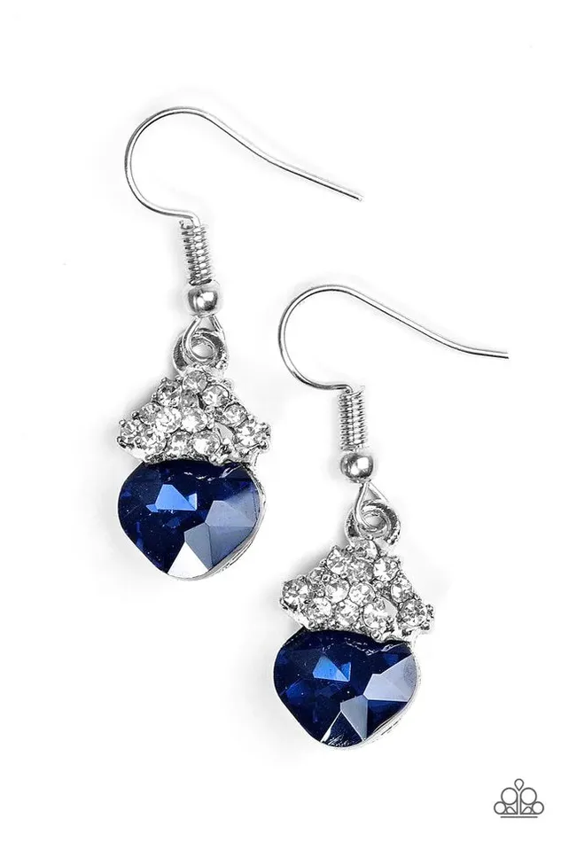 Earrings Paparazzi Jewelry Paparazzi Earring The Show Must GLOW On Blue