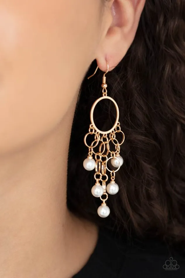 Earrings Paparazzi Jewelry Paparazzi Earring When Life Gives You Pearls Gold