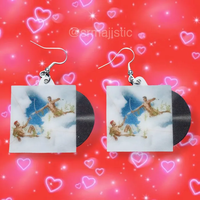Earrings Sam Makes Things READY TO SHIP Lil Nas X Montero Call Me by Your Name Vinyl Single Handmade Earrings Earrings Sam Makes Things READY TO SHIP Lil Nas X Montero Call Me by Your Name Vinyl Single Handmade Earrings