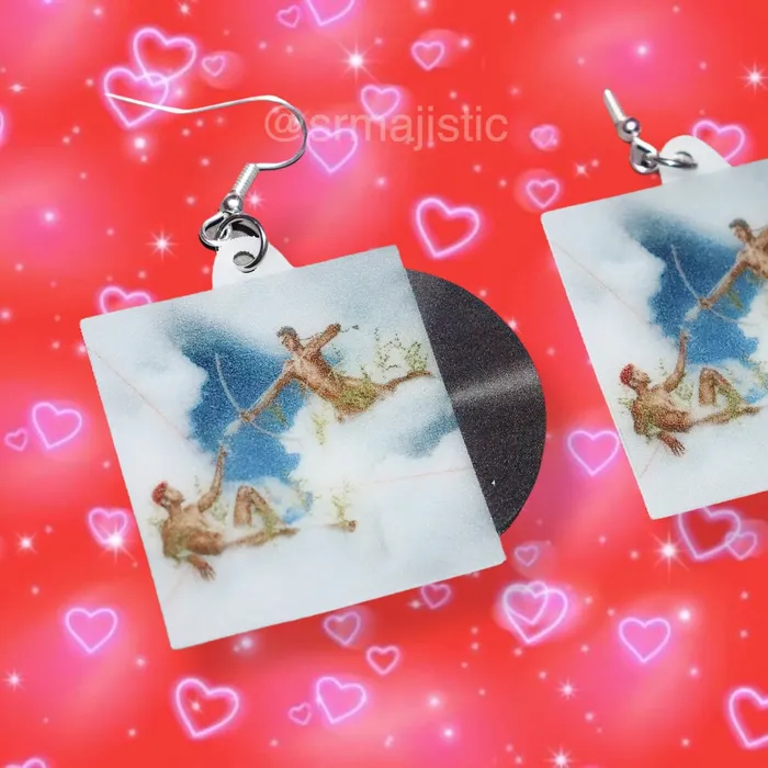 Earrings Sam Makes Things READY TO SHIP Lil Nas X Montero Call Me by Your Name Vinyl Single Handmade Earrings Earrings Sam Makes Things READY TO SHIP Lil Nas X Montero Call Me by Your Name Vinyl Single Handmade Earrings