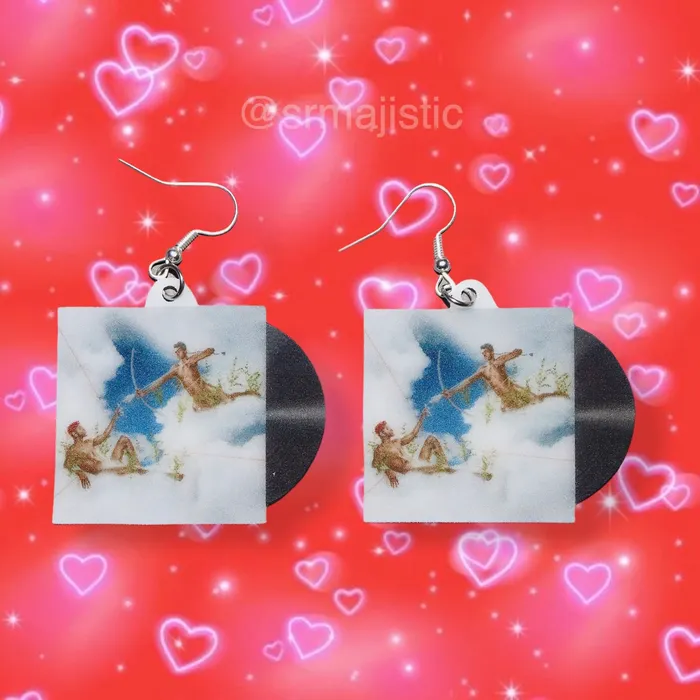 Earrings Sam Makes Things READY TO SHIP Lil Nas X Montero Call Me by Your Name Vinyl Single Handmade Earrings Earrings Sam Makes Things READY TO SHIP Lil Nas X Montero Call Me by Your Name Vinyl Single Handmade Earrings