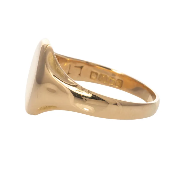 Estate 18K Yellow Gold Signet Ring Croghans Rings