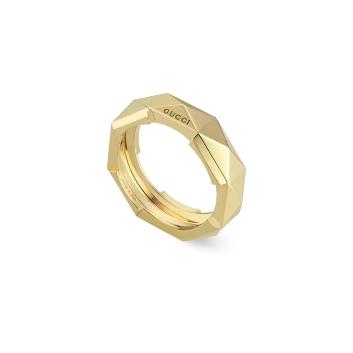 Gucci Gucci 18K Yellow Gold 6mm Link to Love Ring Rings