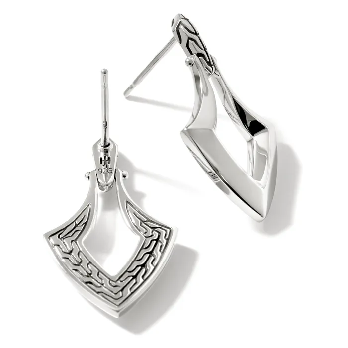 John Hardy Classic Chain Sterling Silver Open Drop Earrings John Hardy Earrings John Hardy Classic Chain Sterling Silver Open Drop Earrings John Hardy Earrings