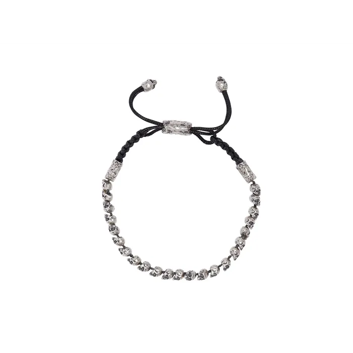 John Varvatos Bracelets Sterling Silver Small Skull Bolo Bracelet with Skull Ends John Varvatos Bracelets Sterling Silver Small Skull Bolo Bracelet with Skull Ends