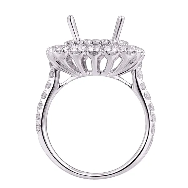 Luxury double layered 18K white gold engagement ring with 165ctw diamonds KR09829AXD9X8 Diamond Source NYC Rings Luxury double layered 18K white gold engagement ring with 165ctw diamonds KR09829AXD9X8 Diamond Source NYC Rings