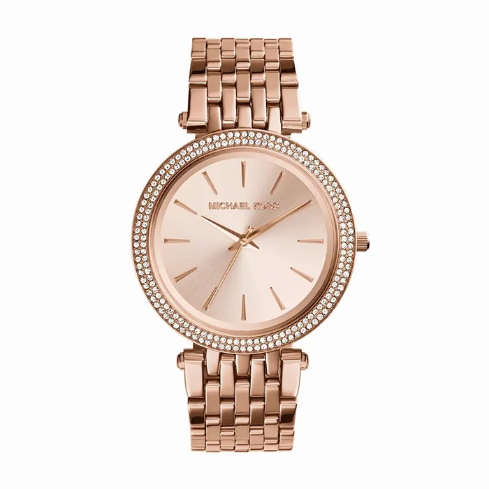 Michael Kors Darci Pav Rose GoldTone Watch 39mm Quartz Michael Kors Rings