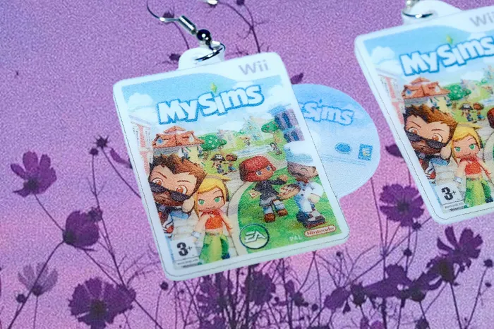 My Sims Wii Game 2D detailed Handmade Earrings Sam Makes Things Earrings