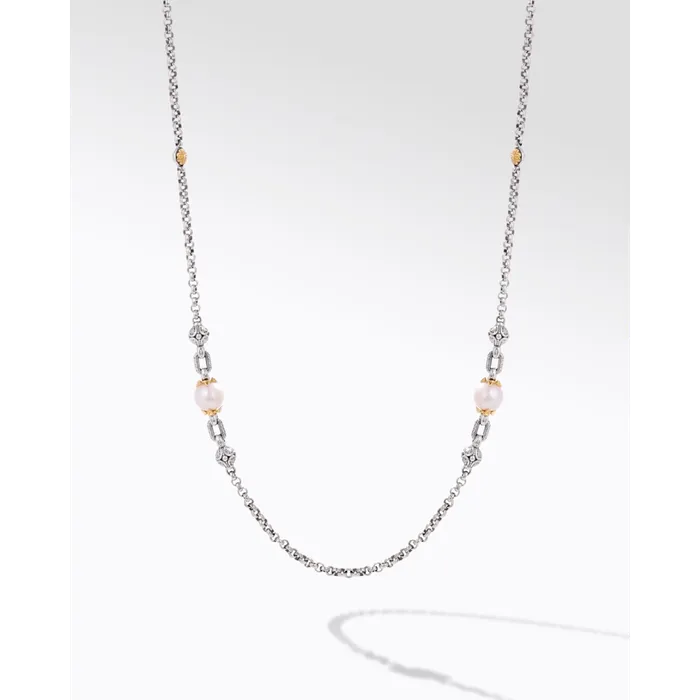 Necklaces Konstantino Konstantino Muse Collection Silver and Gold Pearl 2Unit Necklace Necklaces Konstantino Konstantino Muse Collection Silver and Gold Pearl 2Unit Necklace