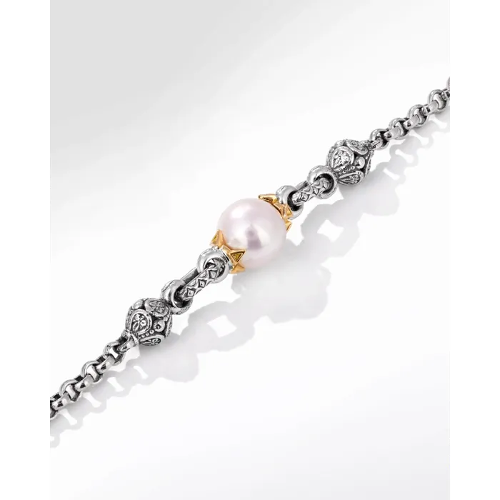 Necklaces Konstantino Konstantino Muse Collection Silver and Gold Pearl 2Unit Necklace Necklaces Konstantino Konstantino Muse Collection Silver and Gold Pearl 2Unit Necklace