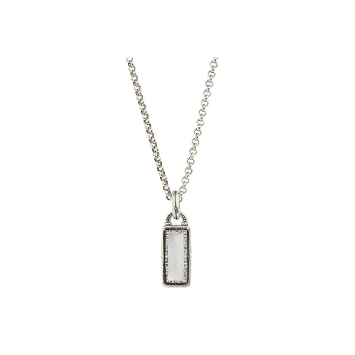 Necklaces Konstantino Konstantino Ultra Silver Mother of Pearl Doublet Rectangular Pendant