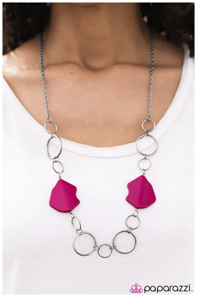 Necklaces Paparazzi Jewelry Paparazzi Necklace Aint No Mountain High Enough Pink