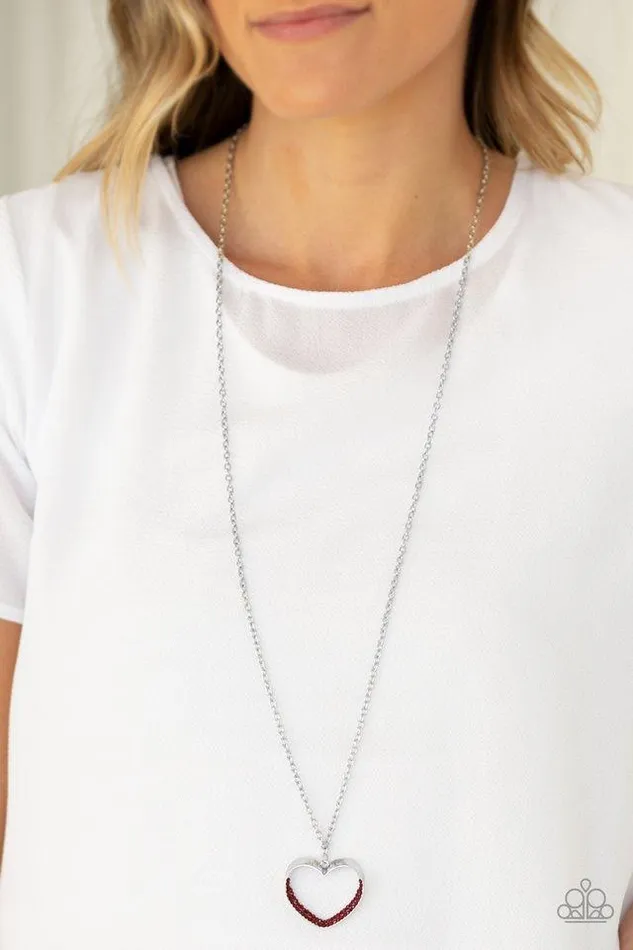 Necklaces Paparazzi Jewelry Paparazzi Necklace Bighearted Red