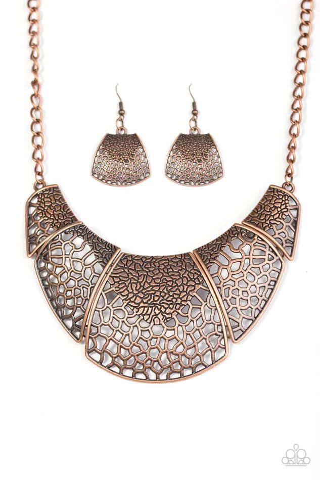 Necklaces Paparazzi Jewelry Paparazzi Necklace Command and Conquer Copper