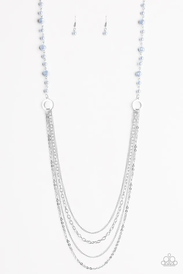 Necklaces Paparazzi Jewelry Paparazzi Necklace Contemporary Cadence Blue