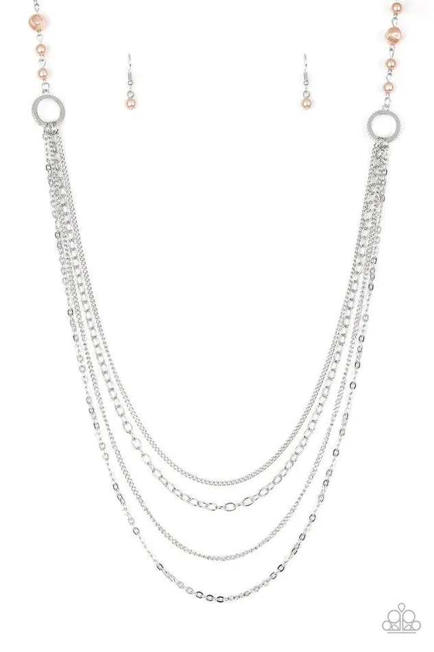 Necklaces Paparazzi Jewelry Paparazzi Necklace Contemporary Cadence Brown
